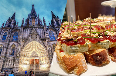 バルめぐりと旧市街の街歩きナイトツアー （観光ガイド付）