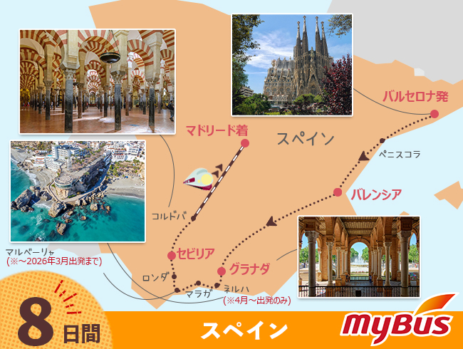 ツアー行程地図