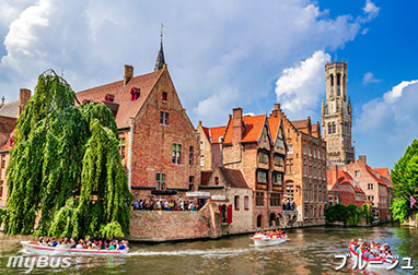 ブルージュの運河クルーズ