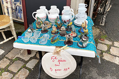 クリニャンクール蚤の市でアンティーク探し