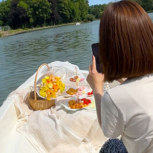 シャンティイ城の庭園で楽しむ自由時間