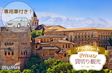 【プライベート】世界遺産アルハンブラ宮殿入場観光 午前/午後（日本語観光ガイド付）