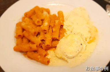 フルコースのイタリアンディナー