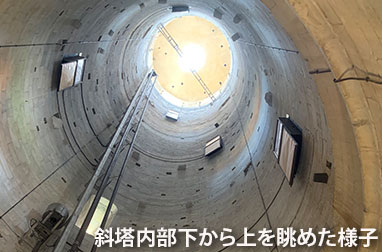 ピサの斜塔内部