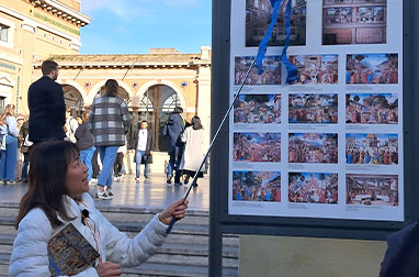 日本語ガイドがご案内